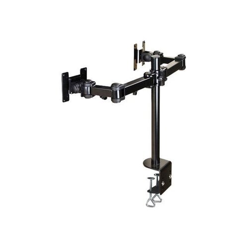 Support de bureau pour 2 ecrans LCD - NEWSTAR Full Motion Dual Desk Mount (clamp) FPMA-D960D - Black