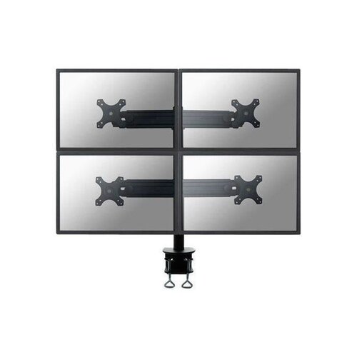 Support de table pour 4 ecrans LCD NEWSTAR FPMA-D700D4 - Taille decran 19-30 - Black