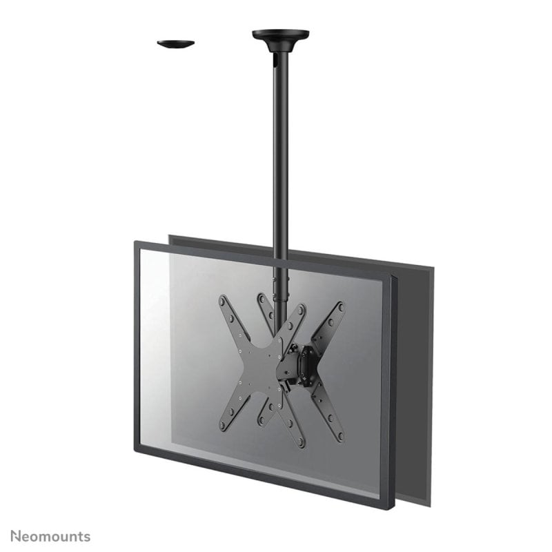 neomounts Soporte de techo Neomounts FPMA-C340DBLACK para 2 monitores TV 32-75 altura regulable