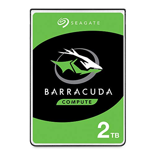 Seagate BarraCuda 2To, Disque Dur Interne HDD, 2.5 pouces, SATA 6 Goit s, 5 400 tr min, 128 Mo de cache, pour PC et ordinateur portable, Ouverture Facile, Services Rescue (ST2000LMZ15)
