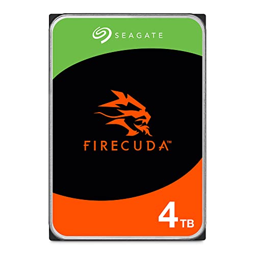Seagate FireCuda HDD 4To, Disque Dur Interne, CMR 3,5 pouces SATA 6 Goits s 7 200 tr min, 256 Mo de mémoire cache, 300 To an, Services Rescue (ST4000DXZ05)