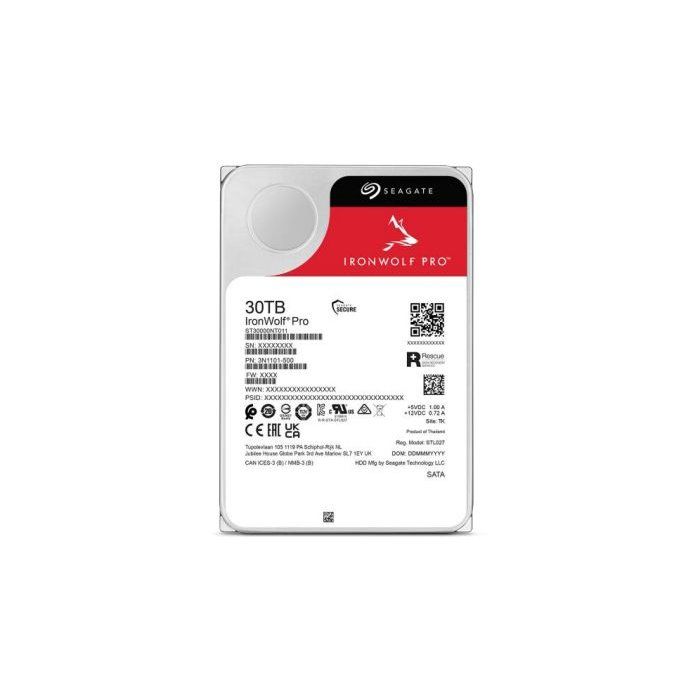 SEAGATE - IronWolf Pro ST30000NT011 - Disque dur interne - 30 To - 7200 trs min - 35
