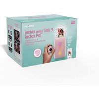 Pack Imprimante Photo Fujifilm instax Mini Link 3 Rose poudre Appareil photo Instantane instax Pal Rose
