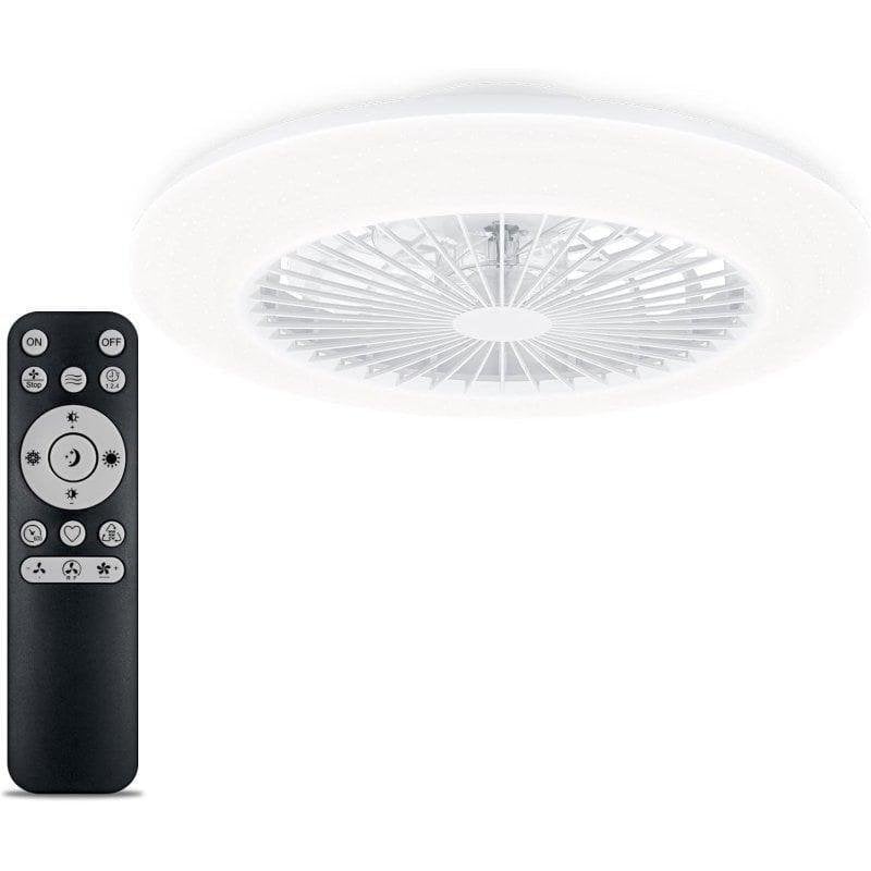 Philips Ventilateur de Plafond avec Lumière Philips Amigo 48W 49cm 3 Vitesses LED Télécommande Fonction Hiver