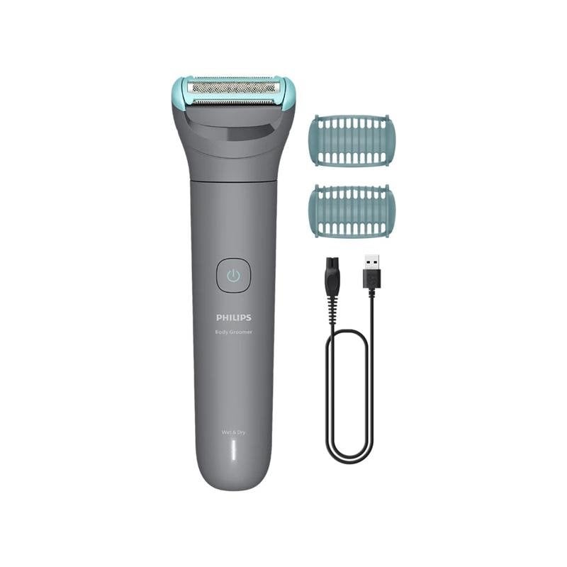 Philips Tondeuse Corps Philips Bodygroom BG3480 15 Sans Fil 80min Sec et Mouillé 2 Sabots