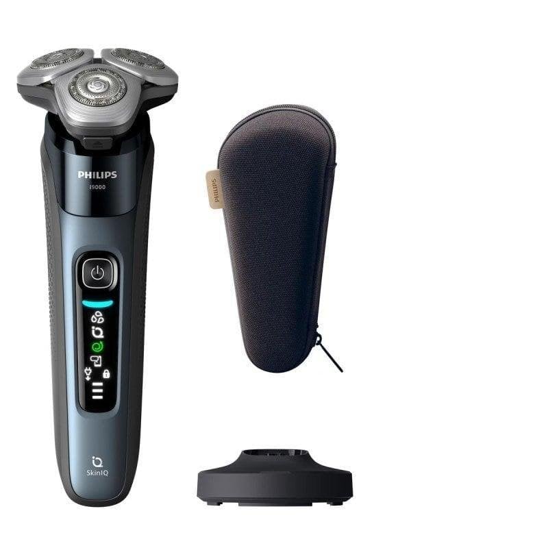 Philips Rasoir Visage Philips i9000 X9001 10 Sans Fil 50min Sec et Humide 3 Têtes Flexibles Bluetooth