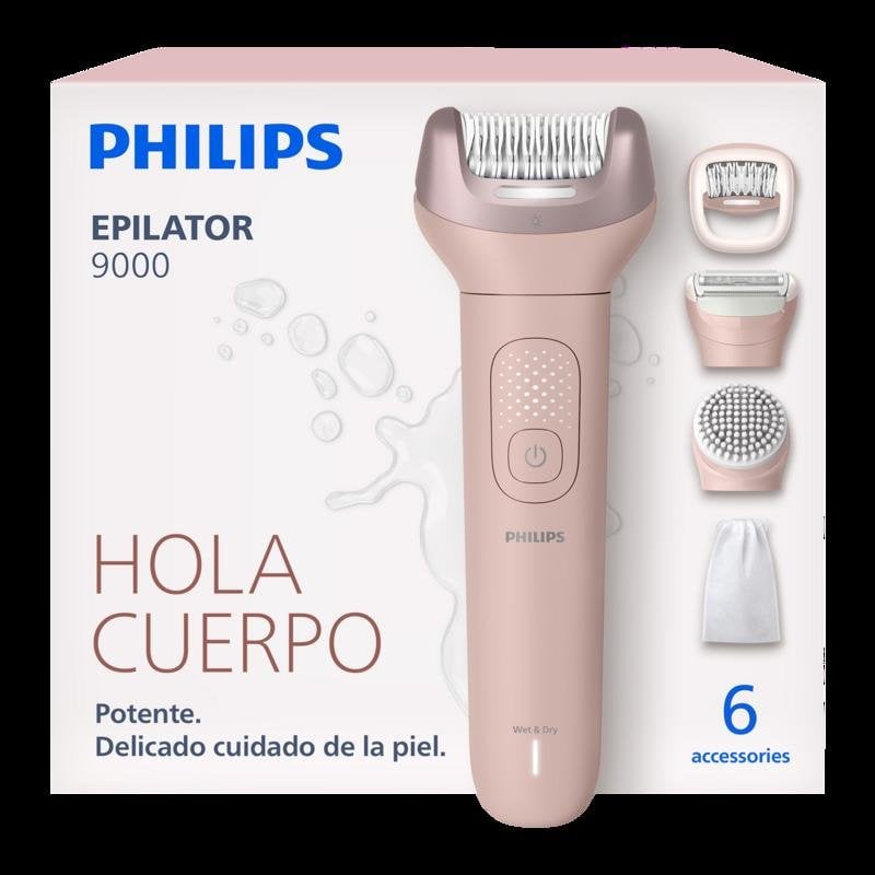 Philips Épilateur Électrique Philips Serie 9000 BRE718 00 sans Fil 2 Vitesses 6 Têtes Wet Dry Charge Rapide