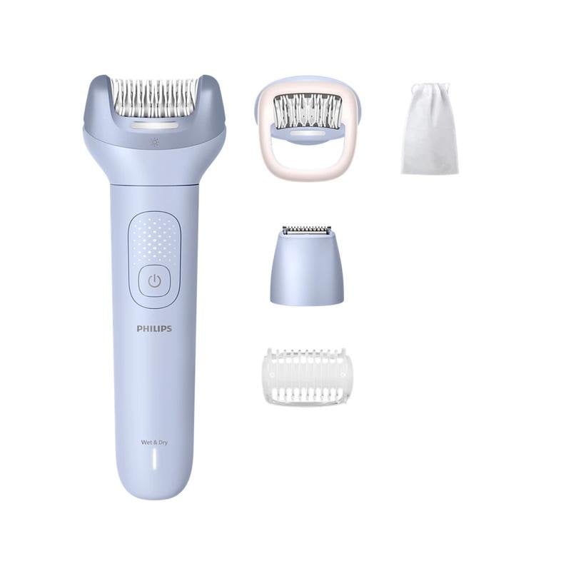 Philips Épilateur Électrique Philips Series 8000 BRE711 00 sans Fil 2 Vitesses 5 Accessoires Wet Dry
