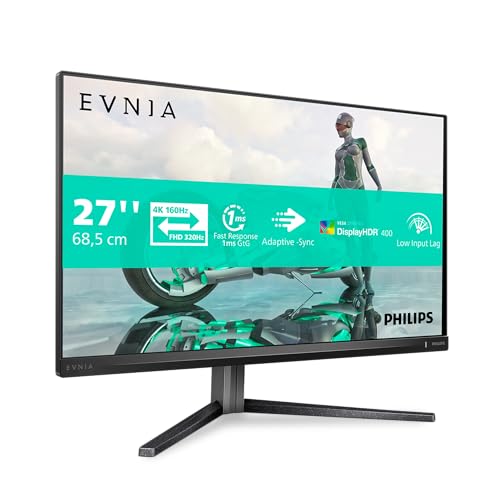 Ecran PC Gamer PHILIPS 27 4K FHD 160Hz 320Hz HP Dalle Fast IPS 05ms Reglable en hauteur 27M2N3800A 00