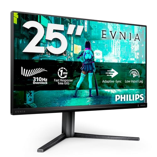 Philips 24B2U3301D 24 Pouces WUXGA Moniteur, 100 Hz, Dalle IPS, 4 ms GtG, synchronisation adaptative, réglage de la Hauteur, Haut-parleurs (1920 x 1200 HDMI, 1 x 1.4 DP, hub USB) Noir
