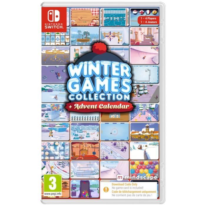 Winter Games Collection Calendrier de lAvent - Jeu Nintendo Switch - Code in a Box