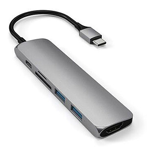 SATECHI Multiports Slim USB CGrey

