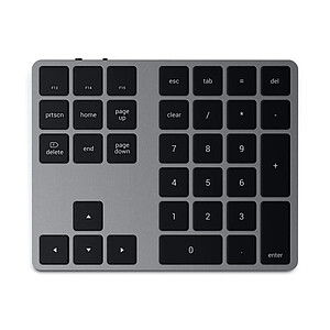 SATECHI Pave numerique etendu Bluetooth sans fil Grey
