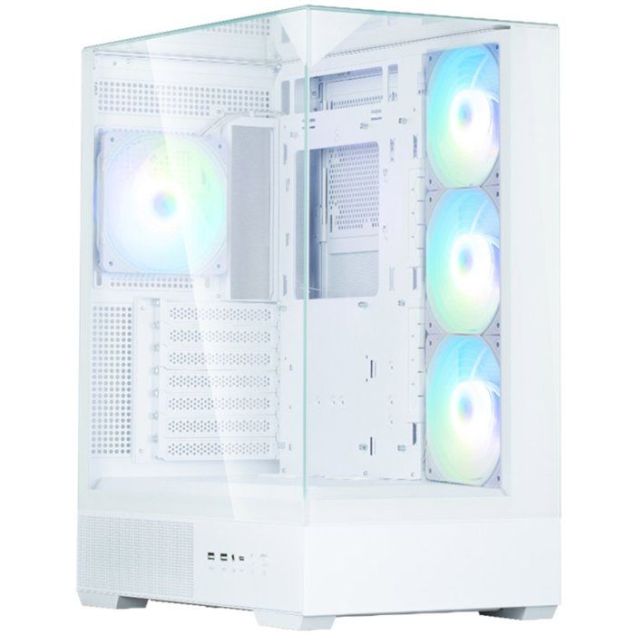 Boitier sans - ZALMAN P40 Prism Plus - Moyen tour - Format ATX - White