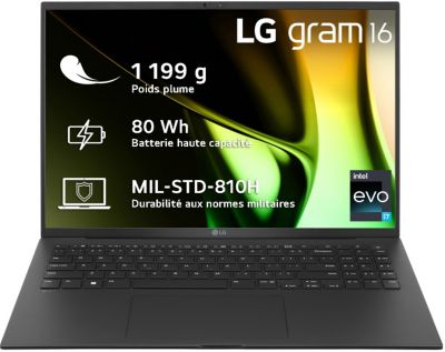 Ordinateur portable LG Gram 16Z90R G AA75F
