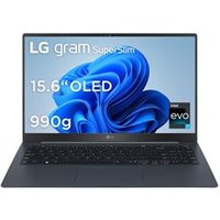 PC portable Lg Gram SUPERSLIM OLED 15,6 FHD Intel Core i7 1360P RAM 32 Go LPDDR5 2 To SSD Intel Iris Xe Plateforme Intel Evo
