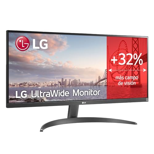 LG UltraWide™ 29WQ60A-B Ecran PC Ultra Large 29 - Dalle IPS résolution UWFHD (2560x1080), 5ms GtG 100Hz, HDR 10, sRGB 99 , AMD FreeSync, inclinable, USB-C, Haut-parleurs intégrés