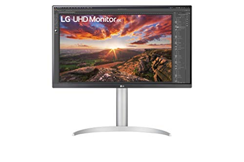LG Ultrafine™ 27UP85NP-W Ecran PC 4K 27 - Dalle IPS résolution 3840x2160, 5ms GtG 60Hz, HDR 400, DCI-P3 95 , AMD FreeSync, inclinable, réglable en Hauteur, Mode Portrait, USB-C (90W), Haut-parleurs