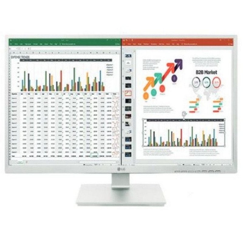 LG Écran PC LG 27BK55YP-W 27 LED IPS FullHD