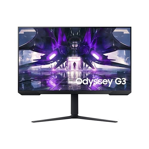 Samsung Ecran PC Odyssey G3 24'' 165Hz, 1ms MPRT , Dalle VA, Résolution 1920 x 1080 , 3 000 1 , 250 cd m², Pied Ajustable, HDMI, DisplayPort