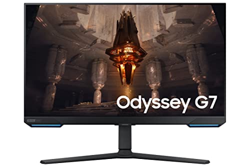 Samsung Ecran PC Odyssey G73T 32'' 144Hz, 1ms , Dalle IPS, Résolution 3840 x 2160 , 1000 1, 350 cd m², Compatible G-Sync, Gaming Hub, Samsung TV Plus , Inclinable, Cable(s) DisplayPort