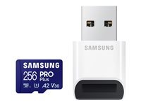 Samsung Carte MicroSDXC Samsung MB-MD256S 256GB UHS-I V30 A2 Bleue Haute Vitesse