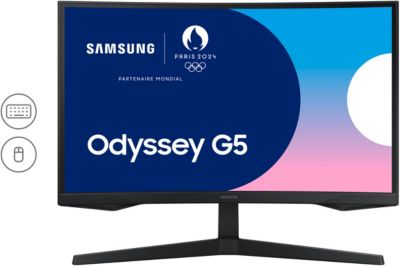 Samsung Moniteur de jeu incurvé Samsung Odyssey G5 S32CG554EU 32 QHD 1ms 165Hz VA Black
