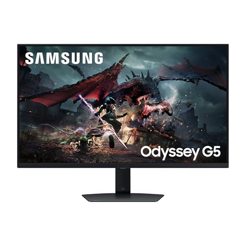 Samsung Ecran PC Odyssey G50D 32’’ 180Hz, 1ms, Dalle Fast IPS, Résolution QHD 2560x1440, Contraste 1000 1, AMD FreeSync, Auto Source Switch , HDR400, Pied ajustable, DisplayPort, HDMI, LS32DG502EUXEN
