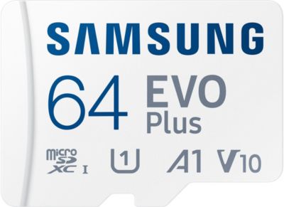 Samsung Carte MicroSD Samsung EVO Plus 64GB UHS-I 160MB s A1 V10