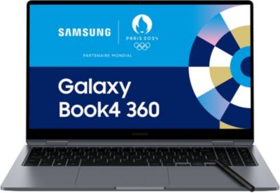 Samsung Galaxy Book4 360 Ordinateur Portable 15.6'', Intel Core 7, 16Go RAM 512Go, SSD Intel®Graphics, Gris, Clavier AZERTY FR