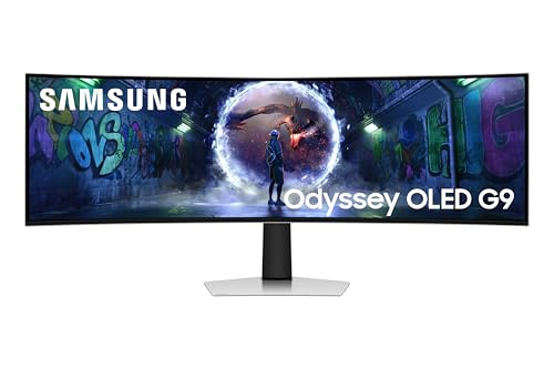 Samsung S49dg934su Monitor Pc 124,5 Cm [49] 5120 X 1440 Pixel Dual Qhd Oled Argento (samsung Odyssey Oled G9 S49dg934su - G93sd Series - Oled Monitor