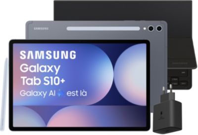 Tablette Android SAMSUNG Pack S10 avec Galaxy IA Cover Keyboard Slim Chargeur