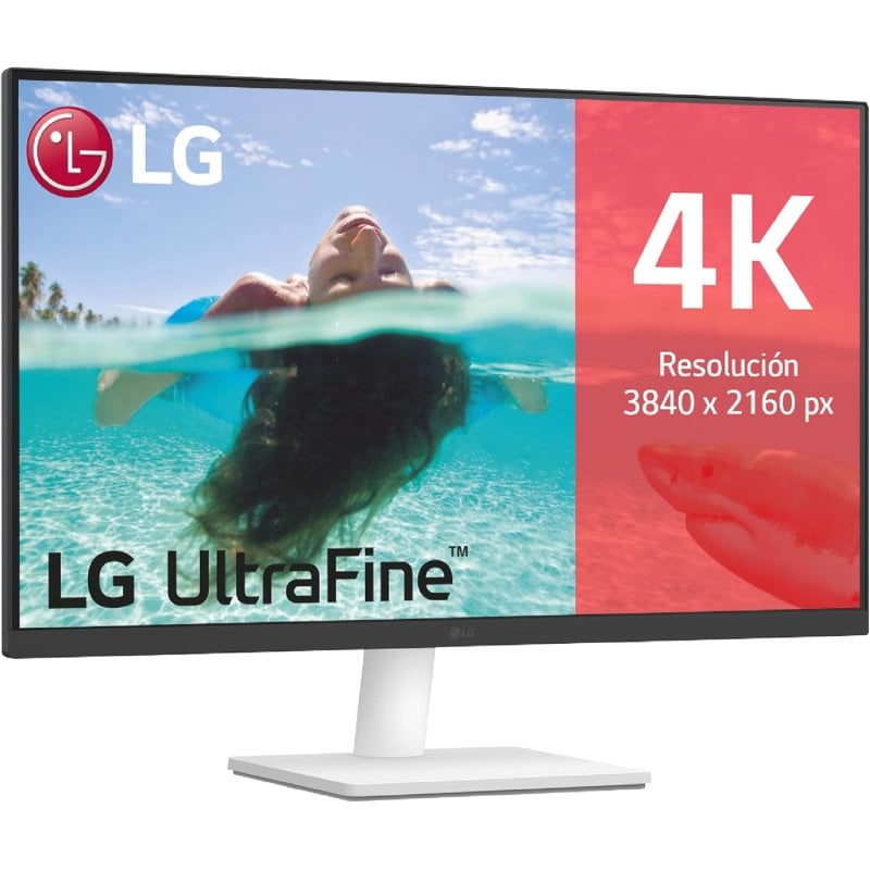 LG LG 27US500-W écran plat de PC 68,6 cm (27 ) 3840 x 2160 pixels 4K Ultra HD LCD White