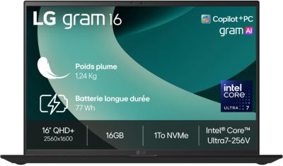Ordinateur portable LG Gram 16Z90TL G AU78F Copilot
