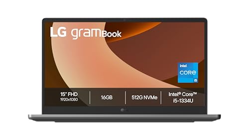 LG Electronics PC Portable 156 grambook 15U50T G AA56F 165kg ecran FHD Format 16 9 Intel Evo i5 1334 RAM 16Go SSD 512Go NVMe Intel Iris XE Graphics Windows 11 Home Grey Charbon
