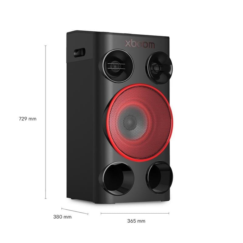 LG Enceintes LG POWER5000 Bluetooth 260W avec karaoké et éclairage LED