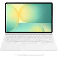 Book Cover Keyboard avec Touch Pad, clavier amovible avec touche Galaxy AI Coloris White pour Galaxy Tab S10 FE EF-DX625BWEGFR