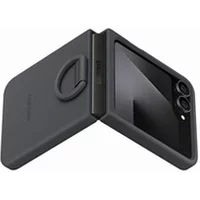 en silicone avec anneau selfie Black pour Galaxy Z Flip 6 et 7