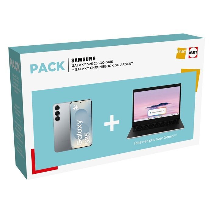 PC portable - SAMSUNG - Chromebook GO N4500 - Intel Celeron N4500 - 8 Go RAM - 64 Go SSD - AZERTY