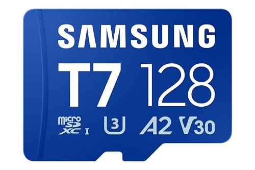 Samsung Carte microSD Samsung T7 128 Go UHS-I 170 Mo s Class 10 U3 V30 Blue