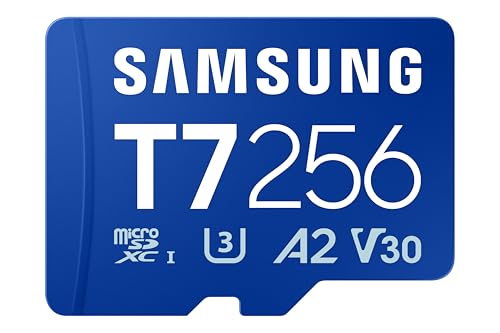 Samsung Carte MicroSD Samsung T7 256GB UHS-I 170MB s Class 3 V30 Blue
