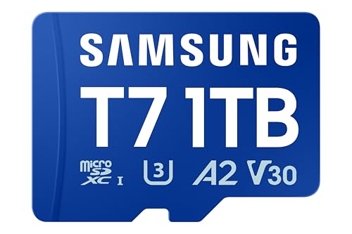 Samsung Carte MicroSD Samsung T7 1 To UHS-I 170 Mo s Class 3 U3 V30 Blue