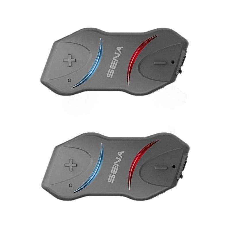 Arsenal Auriculaires Arsenal 10r Duo sans fil Bluetooth pour moto avec radio FM Grey