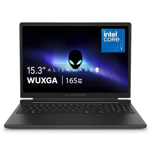 Alienware 15 PC de Gaming DA15260-15,3 WUXGA (1920 x 1200), 165 Hz, processeur Intel Core 7 240H, RAM DDR5 16 Go, SSD 1 to, Nvidia GeForce RTX 4050, Windows 11 Home, Service sur site, Noir