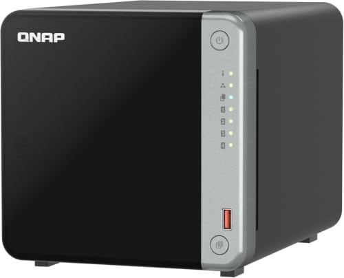 QNAP TS-462A-4G | 4-Bay 3.5 -inch 2X M.2, Intel Celeron N5095 (4C 4T), 4GB RAM (Max 16Go), 2.5GbE, 2X USB 3.2 Gen 2 2X USB 2.0, Tower NAS