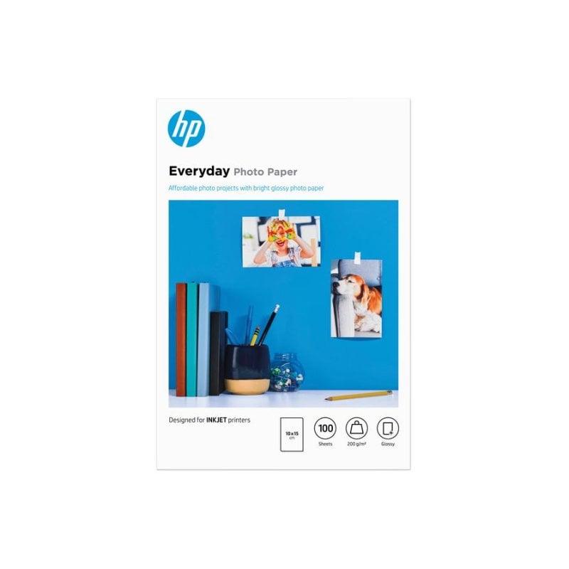 HP Papier photo HP Everyday brillant 200 g m2 10 x 15 cm 100 feuilles