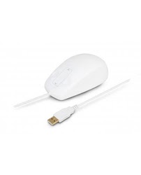 URBAN FACTORY Sanee Souris optique - 3 boutons - Filaire - USB 2.0 - White