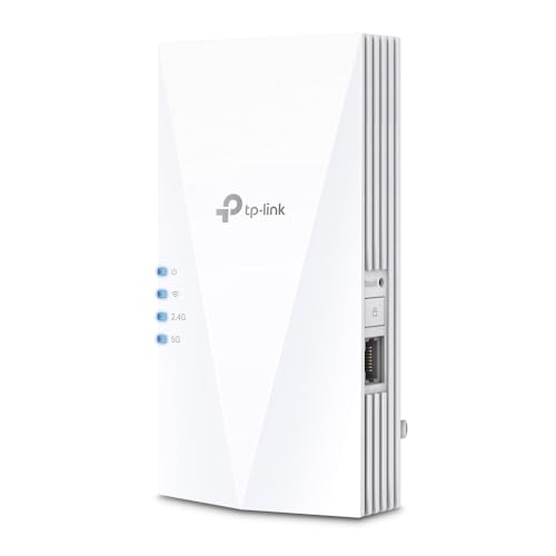 TP-Link RE580X Amplificateur WiFi 6 WLAN AX1500 (Double Bande 1200 Mbit s 5 GHz 300 Mbit s 2,4 GHz, MU-MIMO, Port Gigabit, Compatible avec Tous Les routeurs Wi-FI)