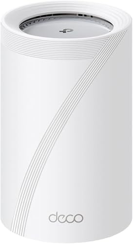TP-Link WiFi 7 Mesh BE9300 Tri-Bande, 2 Ports 5Gbps, Port 2.5Gbps, MLO, Itinérance Transparente, Contrôle Parental, Compatible avec Toutes Les Box Internet, WPA3, Deco BE65 Pro(1-Pack)