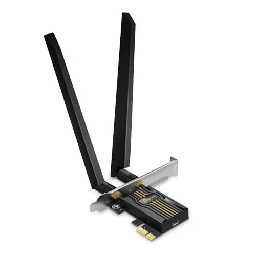 TP-Link Archer TBE552E Carte réseau WiFi 7 BE9300 Mbps sans Fil Bluetooth 5.4 PCIe, Couverture de Signal Plus Large, 6 GHz, 5 GHz, 2,4 GHz PCI Express Bluetooth WiFi 7 Carte pour Ordinateur de